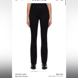 Helmut Lang slit trouser pants